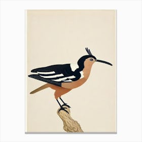 Hoopoe Illustration Bird Canvas Print