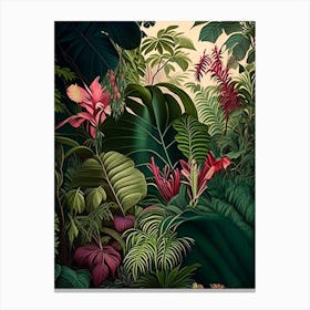 Hidden Paradise 6 Botanicals Canvas Print