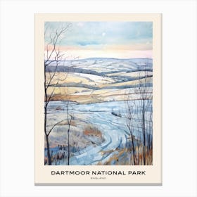 Dartmoor National Park England 1 Poster Canvas Print