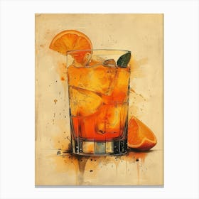 Aperol Spritz Art Print 19 Canvas Print