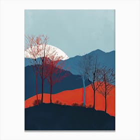 Scotland Landscape, Minimalism Canvas Print