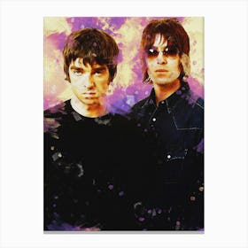 Smudge Liam And Noel Gallagher Oasis Canvas Print