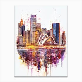 Sydney Skyline 2 Canvas Print