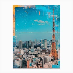 Kitsch 1980s Tokyo Collage 2 Canvas Print