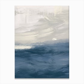Rough Sea Abstract Canvas Print