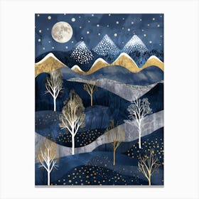 Night In The Mountains Canvas Print