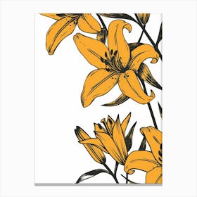 Yellow Lily 5 Canvas Print