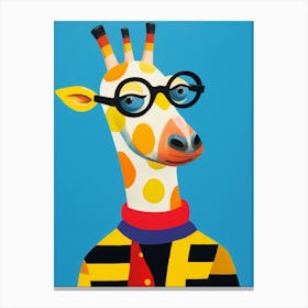 Little Giraffe 1 Wearing Sunglasses Canvas Print