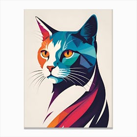 Abstract Cat 2 Canvas Print