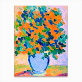 Vase Still Life Matisse Inspired Flower Canvas Print
