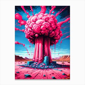 Nuclear Pink 1 Canvas Print