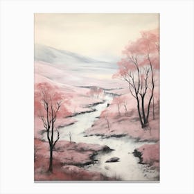 Dreamy Winter Painting Yorkshire Dales National Park England 4 Canvas Print