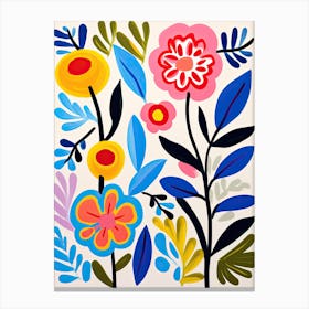 Flowers 3, Matisse style Canvas Print