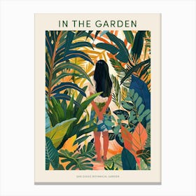 In The Garden Poster San Diego Botanical Garden 2 Canvas Print