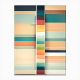Abstract Striped Pattern VECTOR ART Canvas Print