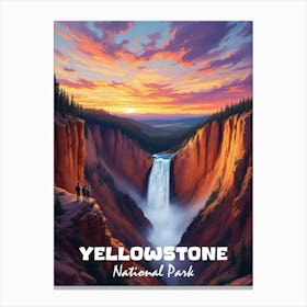 Yellowstone National Park Vintage V 04 Canvas Print