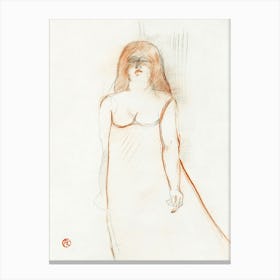 Mademoiselle Cocyte (1900), Henri de Toulouse-Lautrec Canvas Print