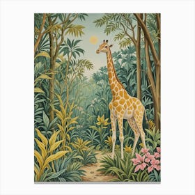 Tropical Giraffe Canvas Print