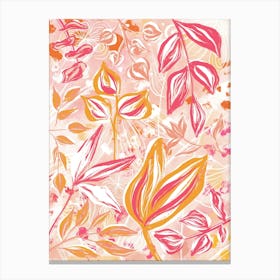 Orange Jungle Canvas Print