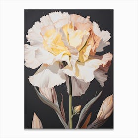 Carnation 4 Flower Painting Canvas Print