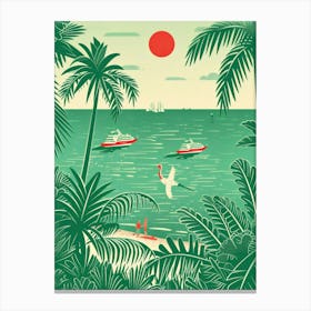 Tropical Scene Canvas Print