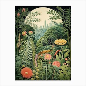 Birmingham Botanical Gardens Usa Henri Rousseau S Style 1  Canvas Print