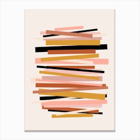 Linear Stack Canvas Print