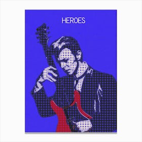 Heroes David Bowie Canvas Print