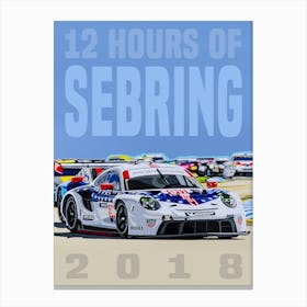 Porsche Rsr Sebring Canvas Print