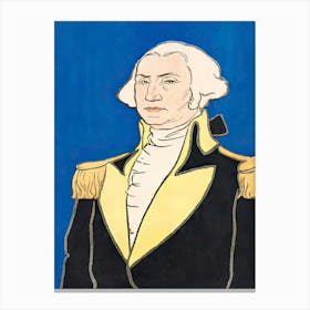 Man In Vintage Costume Illustration, Edward Penfield Canvas Print