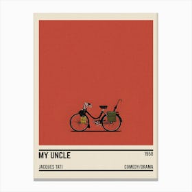 Mon Oncle Bike Movie Canvas Print