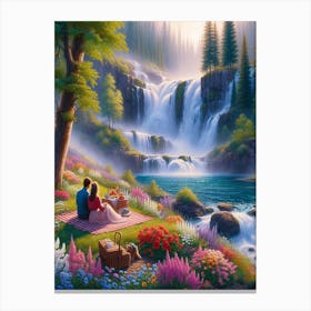 Picnic In The Wild Canvas Print