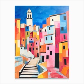 Girona Spain 1 Fauvist Painting Canvas Print