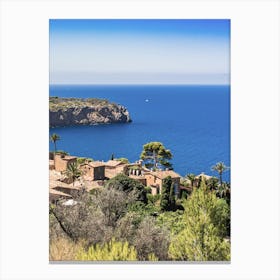 Mallorca Village On The Coast Canvas Print