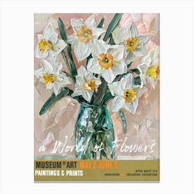 A World Of Flowers, Van Gogh Exhibition Daffodil 4 Canvas Print