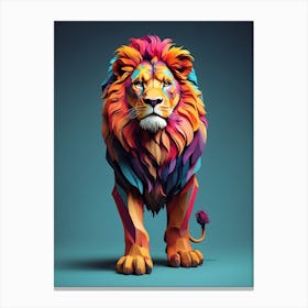 Colorful Lion 1 Canvas Print