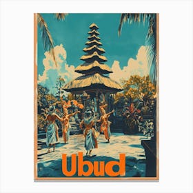 Aihrgdesign A Mid Century Modern Travel Poster For Ubud Showi 4da95c72 151b 4292 Aa2e Aaeb9d1ab960 1 Canvas Print