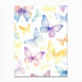 Watercolor Butterflies 7 Canvas Print