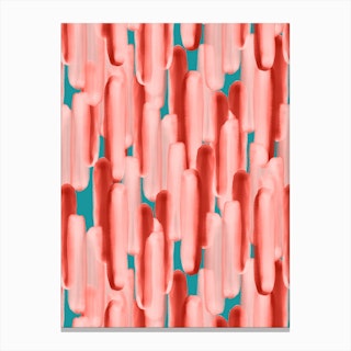Live In Coral Canvas Print