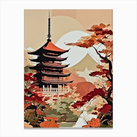 Japanese Pagoda 2 Canvas Print