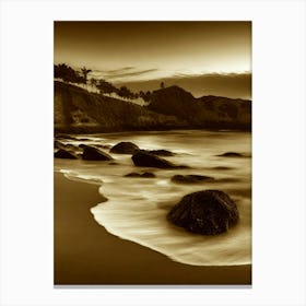 Sunset At The Beach 632 Canvas Print