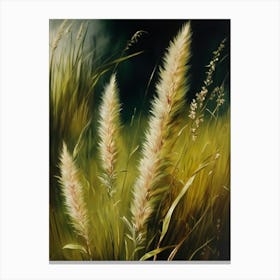 Wild grass, old oil painting,Colorado Arts, Vermont Arts,Montana Arts,Alaska Arts.5 Canvas Print