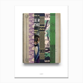 Thomas Hardy - Book Lover Abstract Print -First Edition Covers Canvas Print