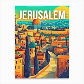 Jerusalem Travel Canvas Print