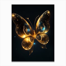 Golden Butterfly 56 Canvas Print