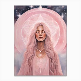 Rose Quartz Goddess Canvas Print