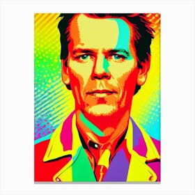 Kevin Bacon Colourful Pop Movies Art Movies Canvas Print