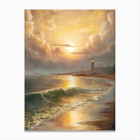 Sunset At The Beach 23 Canvas Print