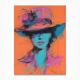 'The Lady In The Hat' Canvas Print