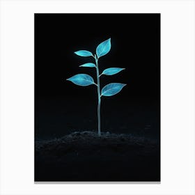 Glowing Plant Canvas Print